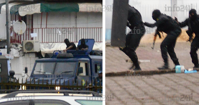 La police gabonaise opère cagoulée depuis samedi à Libreville