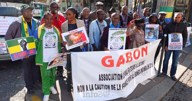 Ali Bongo à l’Elysée : des Gabonais manifestent contre son arrivée en France