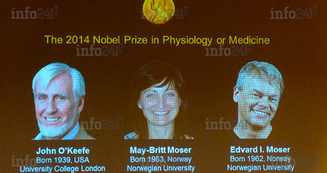 Le Nobel 2014 de médecine/physiologie attribué à un trio de scientifiques