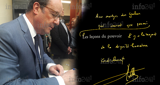 François Hollande dédie « Les leçons du pouvoir » aux martyrs du Gabon