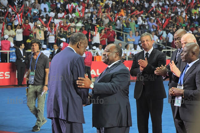 Ali Bongo visiblement satisfait de la réussite de la CAN Gabon 2017