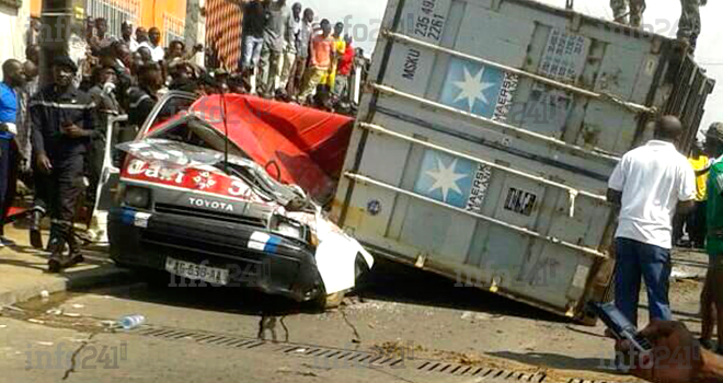 La chute d’un conteneur fait une dizaine de victimes à Libreville