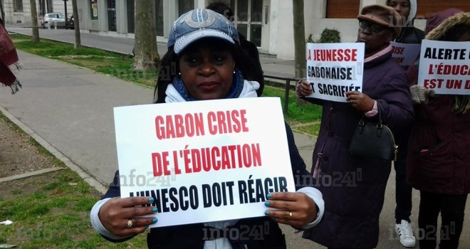 La diaspora gabonaise de France interpelle les pouvoirs publics devant le siège de l’Unesco à Paris