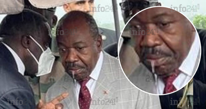 Ali Bongo à Mouila : Polémique autour des fortes coulées de bave du président gabonais