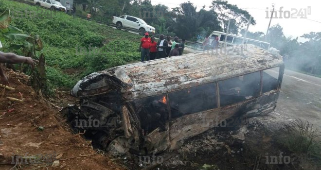 Plusieurs gabonais calcinés dans un grave accident de la circulation à Kango