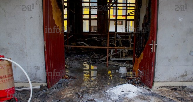 Un incendie ravage une partie du futur centre de formation professionnelle de Nkok 