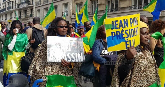 Les Gabonais continuent de manifester à Paris contre la réélection controversée d’Ali Bongo