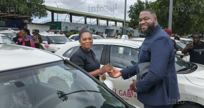Port-Gentil : 20 jeunes gabonaises désormais au volant de leur Taxi-Gab
