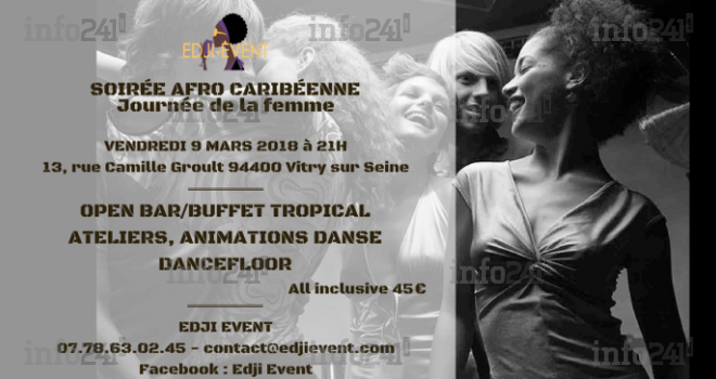 Une soirée afro-caribéenne pour la Journée de la femme le 9 mars à Vitry-Sur-Seine