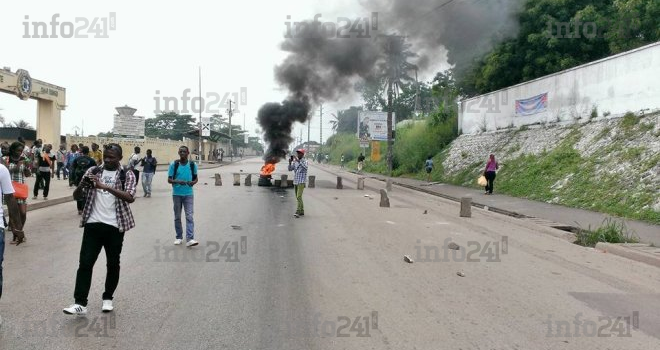 3e jour de protestation des étudiants à l’Université Omar Bongo de Libreville