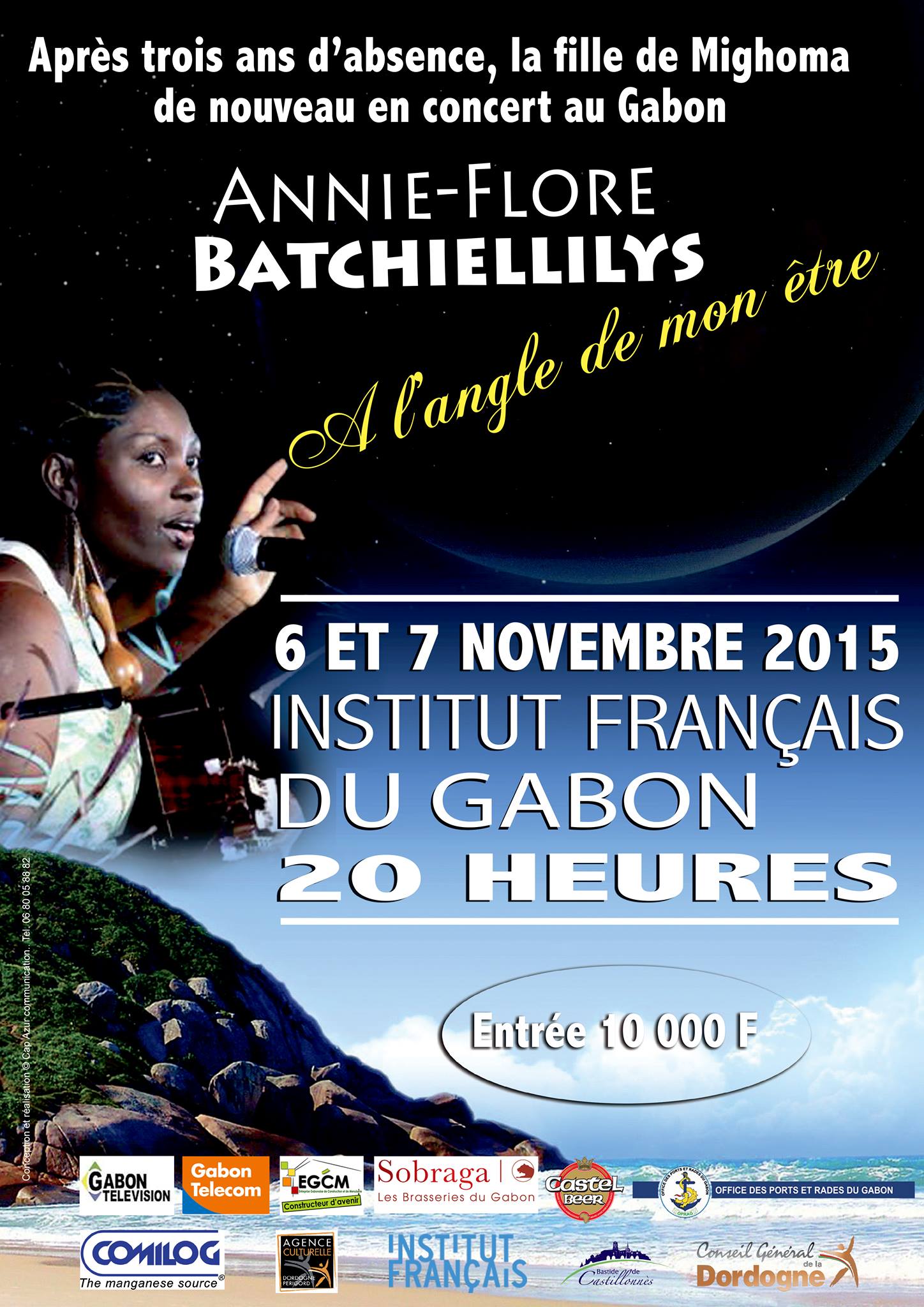 Un double concert pour le come back d'Annie Flore Batchiellilys au Gabon