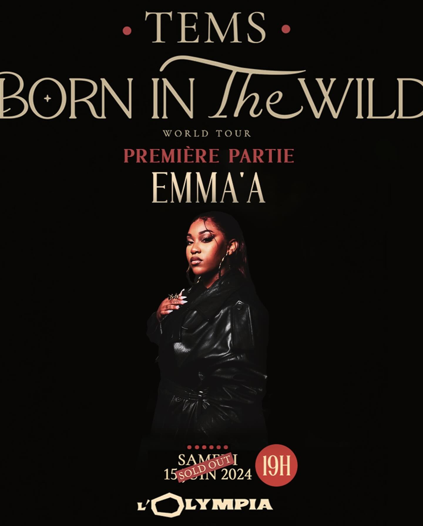 France : La gabonaise Emma'a en première partie du concert de Tems à l'Olympia ce samedi