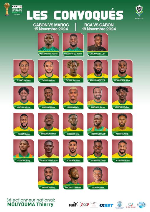 CAN 2025 : Mouyouma dévoile les 26 Panthères du Gabon à l'assaut final du Maroc et de la RCA