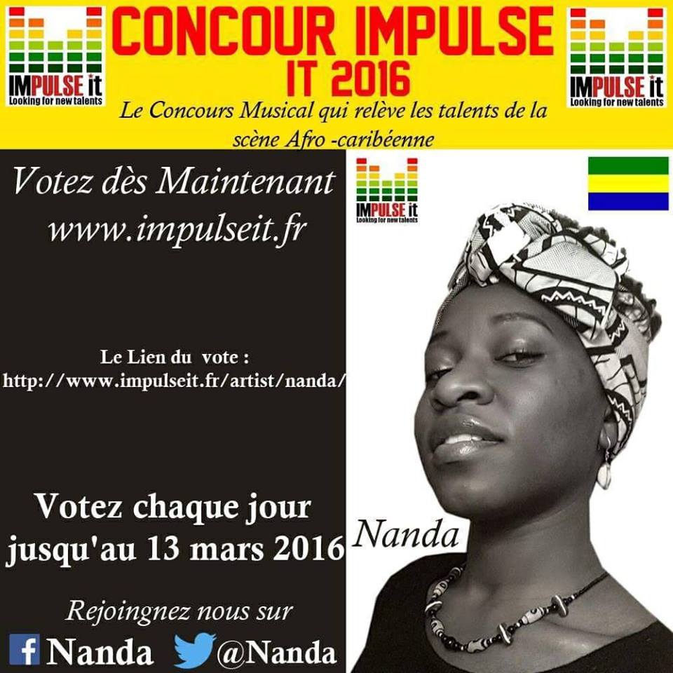 Nanda, ambassadrice du Gabon au concours international Impulse it 2016