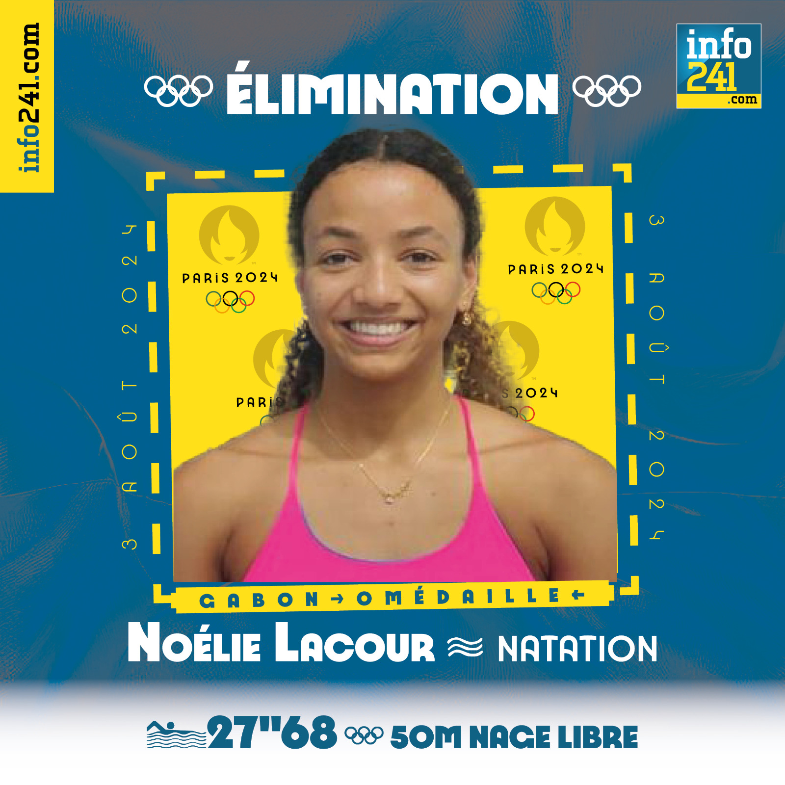 JO 2024 : les gabonais Wissy Hoye et Noélie Lacour sortent également au premier tour