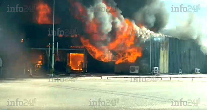 Un magasin Centr’affaires de Port-Gentil ravagé par des flammes impitoyables