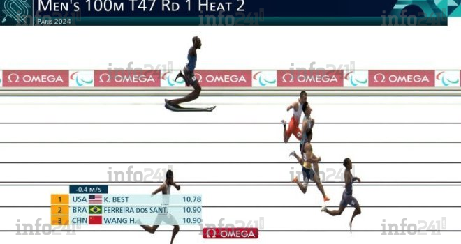 JP Paris 2024 : le gabonais Davy Moukagni termine dernier de sa série au 100m !