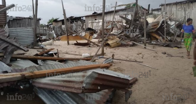 Port-Gentil : Une mystérieuse mini-tornade frappe plusieurs habitations à Lipe 