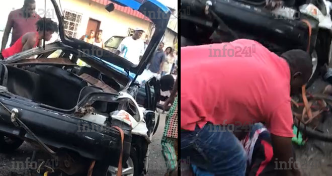 Port-Gentil : Deux morts dans un effroyable accident de la route impliquant un taxi