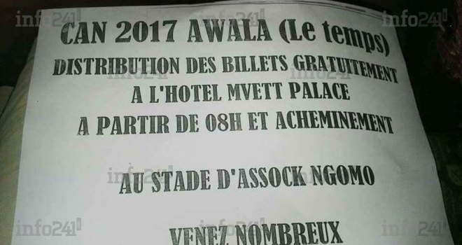 La CAN Gabon 2017 et les dons de billets d’entrée aux stades !