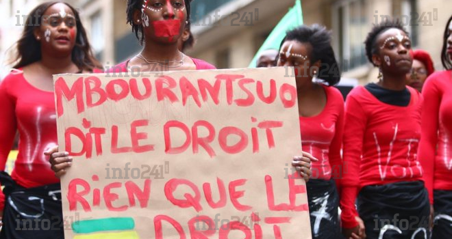 Revivez en images la manifestation des Gabonais à Paris de ce 17 septembre