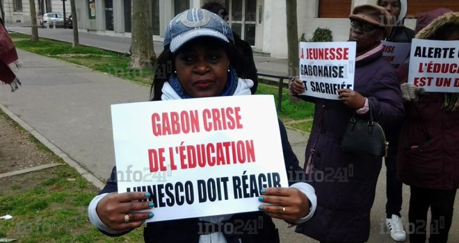 La diaspora gabonaise de France interpelle les pouvoirs publics devant le siège de l’Unesco à Paris 