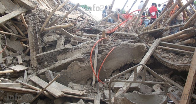 Un immeuble en chantier s’écroule et blesse grièvement des riverains à Nzeng-Ayong