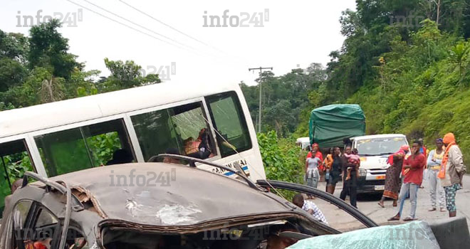 Un effroyable accident de circulation coûte la vie à plusieurs voyageurs près d’Oyem