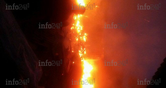 Le marché de Mouila ravagé par les flammes