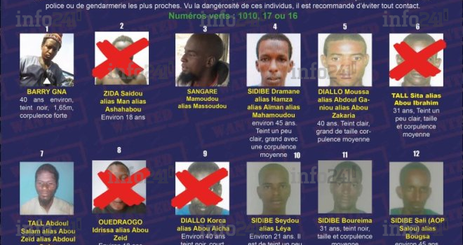 Burkina Faso : récompenses offertes pour l’arrestation de 20 terroristes dangereux