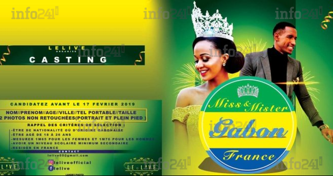 L’association L€live poursuit son casting de Miss et Mister Gabon France 2019 jusqu’au 17 février 