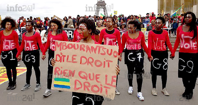 Les Gabonais de la diaspora manifestent à nouveau à Paris pour la vérité des urnes