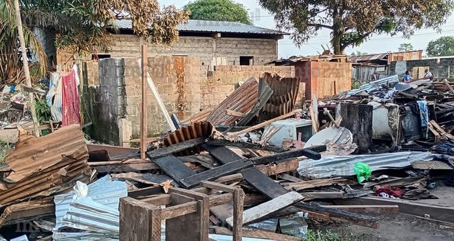 Port-Gentil&nbsp;: Un incendie ravage trois habitations, des familles gabonaises à la belle étoile