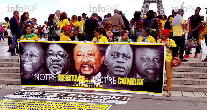 5e semaine de mobilisation des Gabonais de France contre Ali Bongo