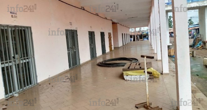 Port-Gentil : Le bloc 3 du marché du Grand village en ruine 18 mois après sa livraison