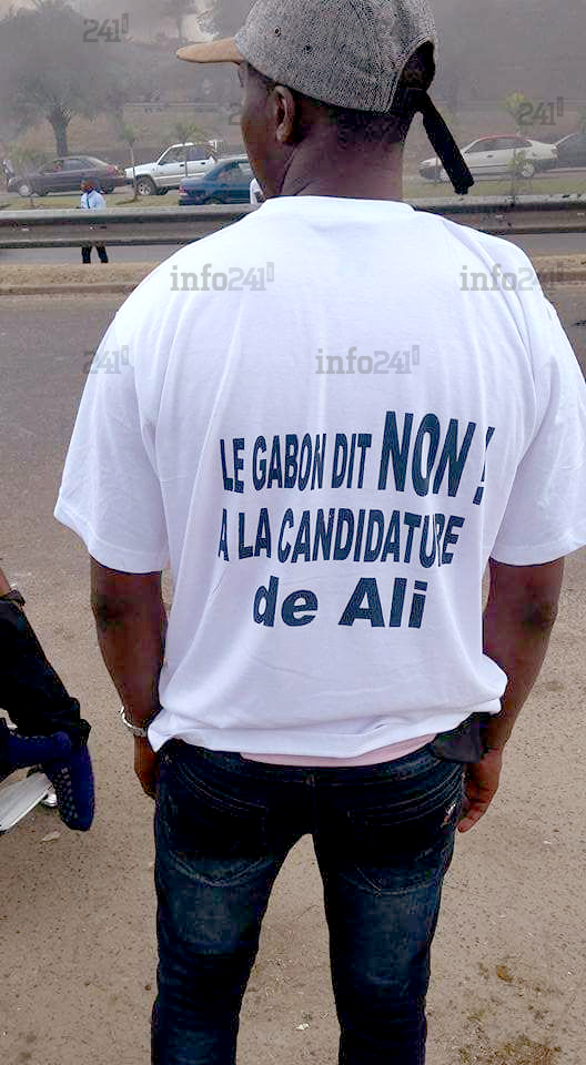 Vu à la contre-manifestation à la candidature d’Ali Bongo à la présidentielle