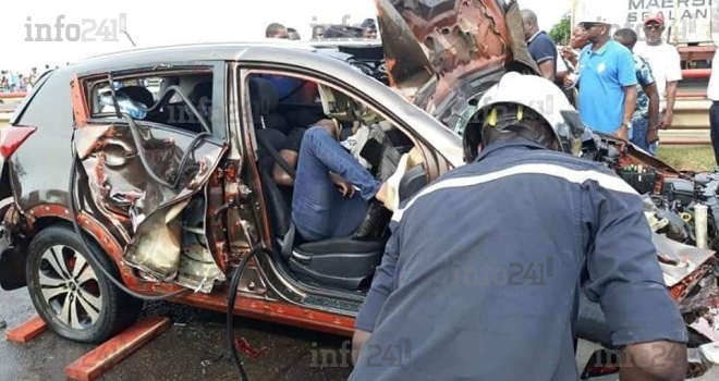 Un effroyable accident de la circulation fait trois morts près de Libreville