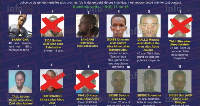 Burkina Faso : récompenses offertes pour l’arrestation de 20 terroristes dangereux