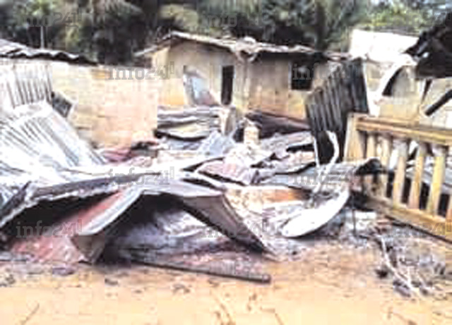 En colère contre sa femme, un gabonais incendie leur domicile et appelle à l’aide !