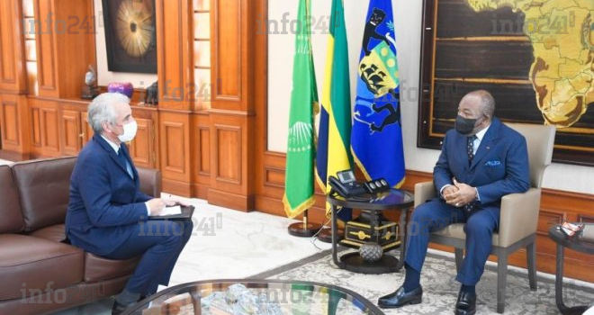 Ali Bongo reçoit en audience l’ambassadeur de France au Gabon pour parler coopération