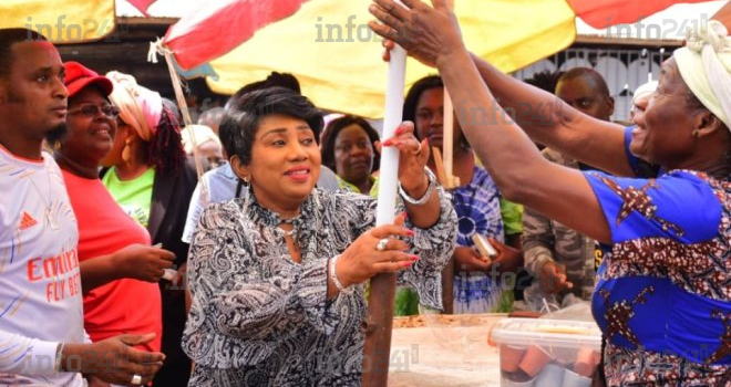 Port-Gentil : Justine Libimbi épouse Mihindou au contact des femmes de la ville