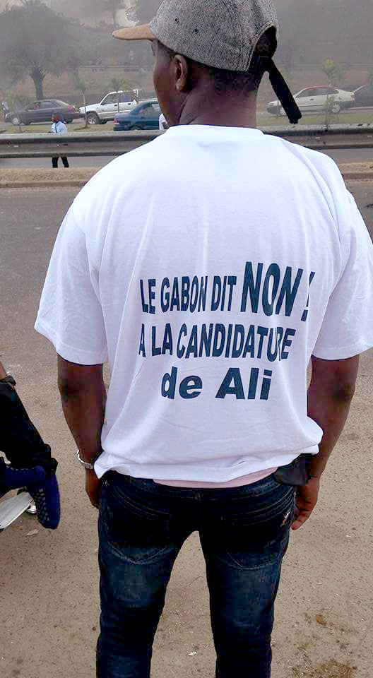 Vu à la contre-manifestation à la candidature d’Ali Bongo à la présidentielle