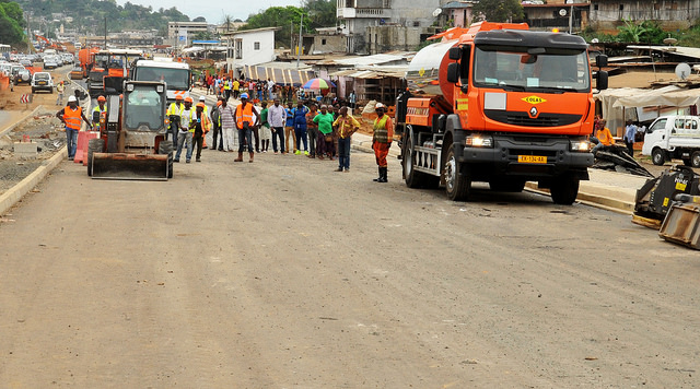 Les travaux de la voie PK5-PK12 de nouveau à l’arrêt pour impayés de l’Etat gabonais