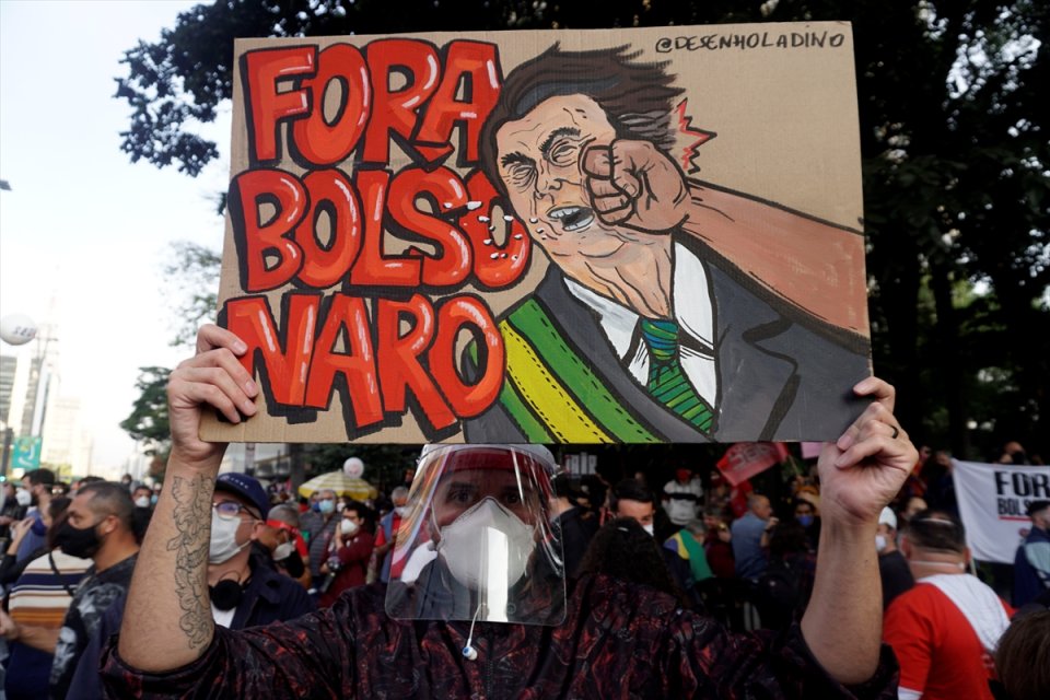 Brésil&nbsp;: Des manifestants réclament la destitution du président Jair Bolsonaro