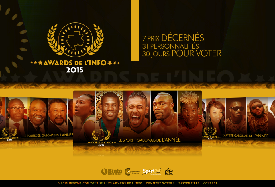 Les Awards de l’info™&nbsp;: 30 jours pour élire les 7 meilleurs Gabonais de l’année 2015&nbsp;!